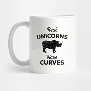 Real Unicorns Have Curves Mug